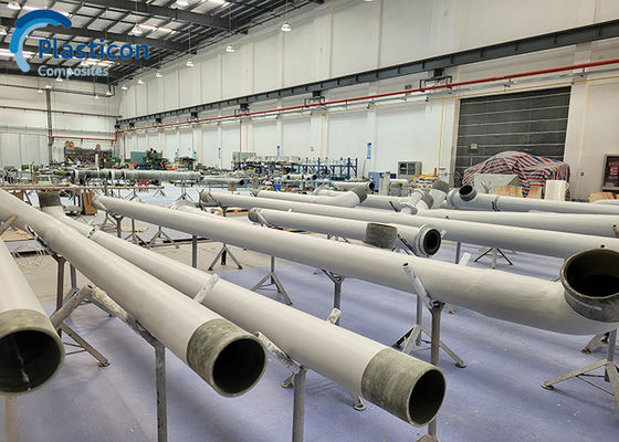Δόρυβος FRP με περιστρεφόμενο νήμα 2.5mm Δόρυβος ενισχυμένος με γυαλί Αντίσταση στη διάβρωση