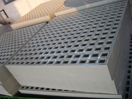 1000 mm πλάτος FRP Grating Πετροχημική πράσινη ίνες γυαλιού Grating