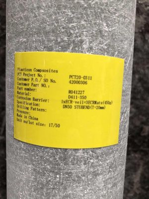OEM FRP φλέγγι με πρότυπο ANSI και σύνδεση βρόγχων