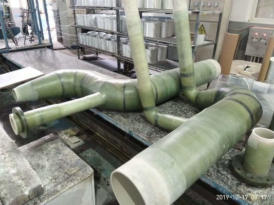 Πίεση 50PSI-150PSI FRP σωλήνα Πράσινο γυαλί ενισχυμένο σωλήνα